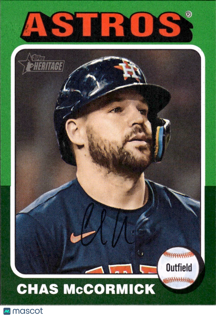 ⚾️ 2024 Topps Heritage HN #541 Green Border Parallel - Chas McCormick - Astros