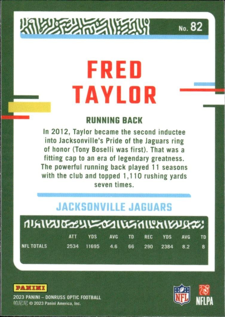2023 Donruss Optic Football #82 Fred Taylor