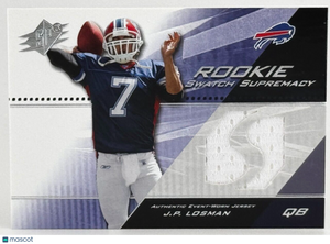2004 SPx #SWR-JP Rookie Swatch Supremacy - J.P. Losman (RC) Bills