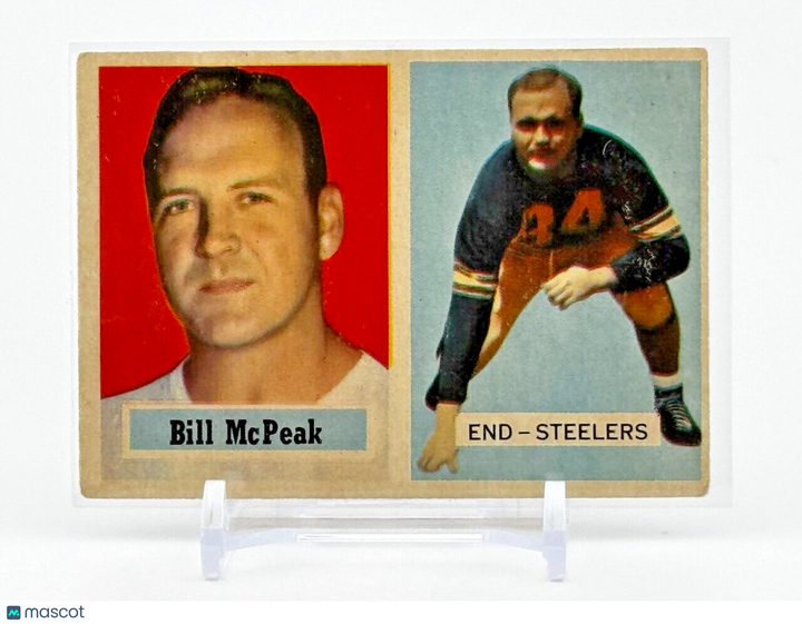 1957 Topps - #51 Bill McPeak - Steelers - FR/GD - Famed NFL Coach/Commentator!