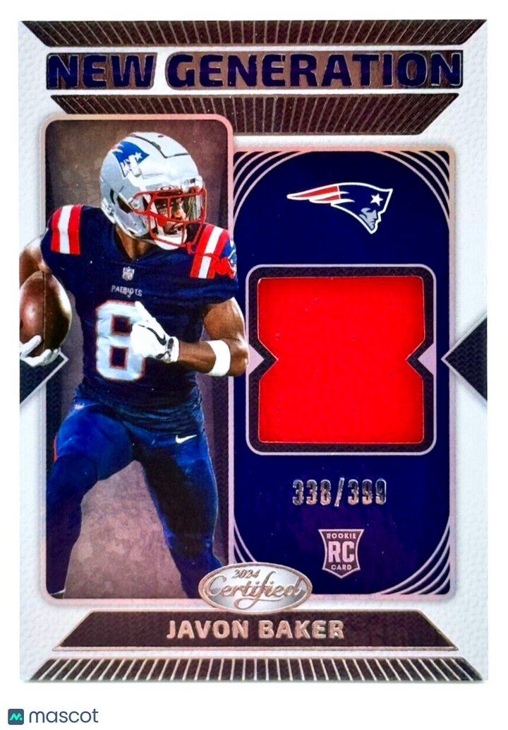 🏈 2024 Certified NEW GENERATION (RC) BRONZE MIRROR JER /399 - Javon Baker  🏈