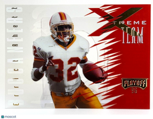 1996 Playoff Absolute - Treme Team #XT28 Errict Rhett - Buccaneers - Clear Card