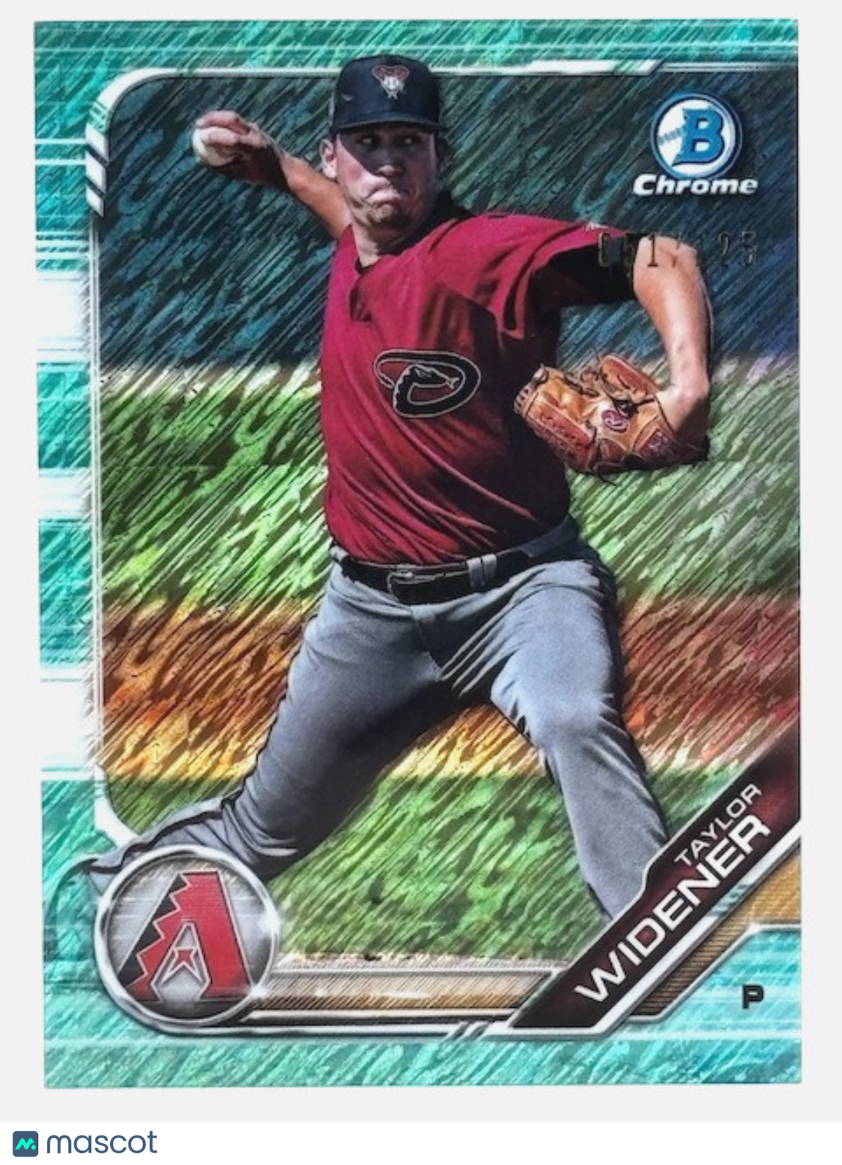 2019 Bowman - Chrome Prospects Aqua Refractor /125 Taylor Widener #BCP-9 (RC)