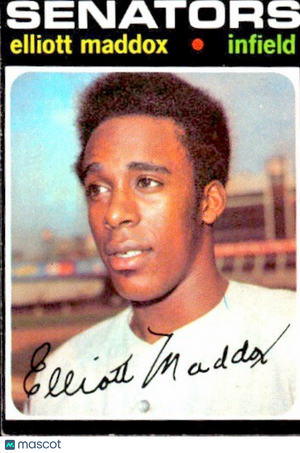 1971 Topps - #11 Elliott Maddox (RC) - Jewish Baseball Player - Rookie - VG/EX