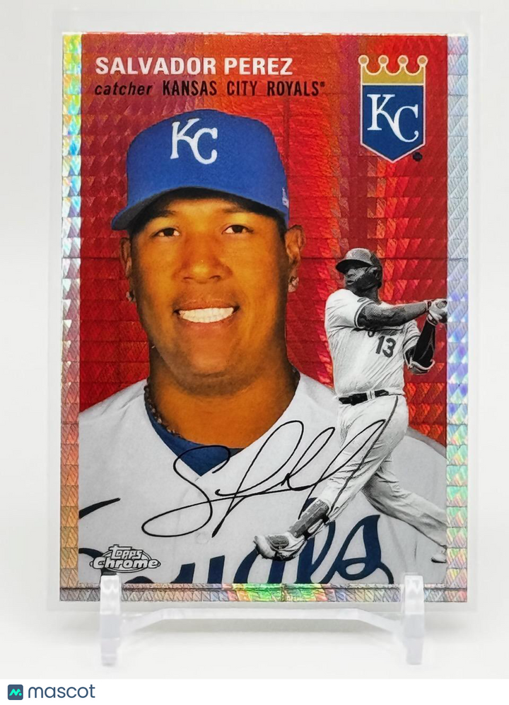 2023 Topps Chrome Platinum Anniversary #233 Salvador Perez Prism PRIZM REFRACTOR