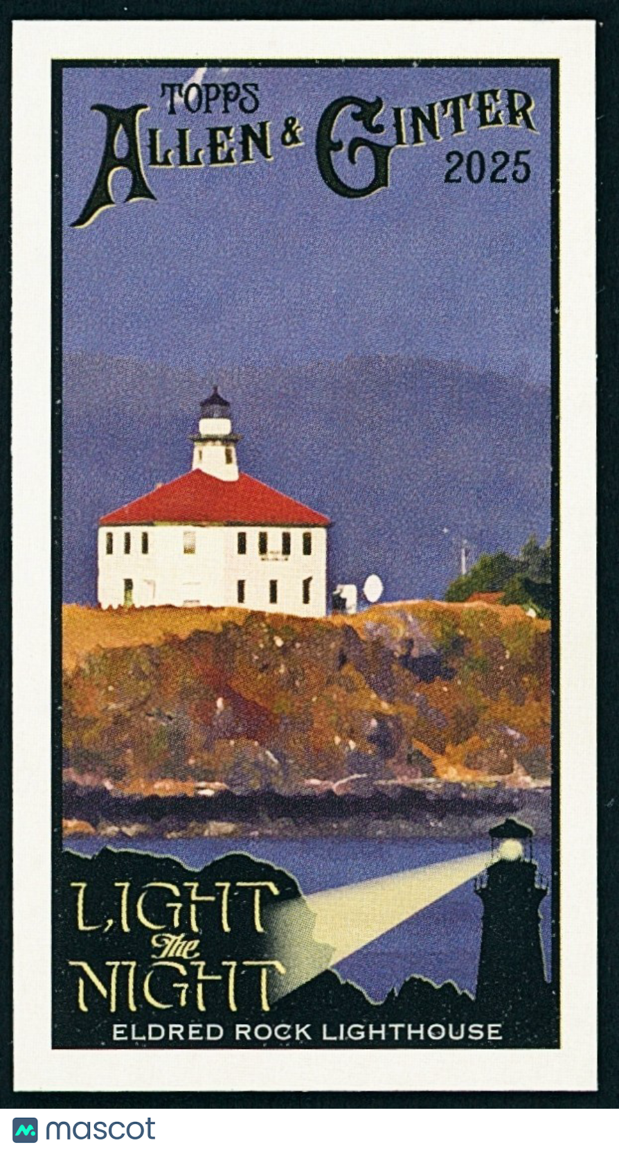 2025 Topps Allen & Ginter #LTN-23 Light the Night MINI - Eldred Lock Lighthouse