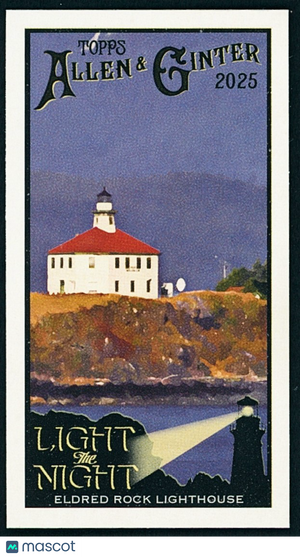 2025 Topps Allen & Ginter #LTN-23 Light the Night MINI - Eldred Lock Lighthouse