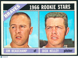 ⚾️ 1966 Topps - 1966 Rookie Stars Jim Beauchamp, Dick Kelley #84 EXMT Centered