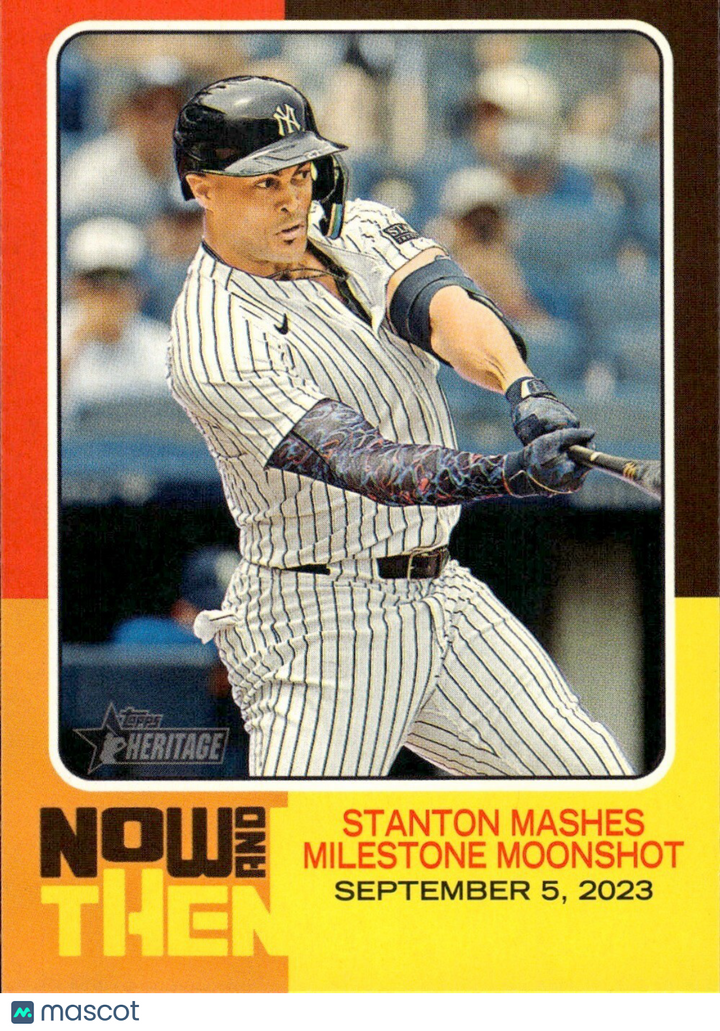 ⚾️ 2024 Topps Heritage HN #NAT-10 Now and Then - Giancarlo Stanton - Yankees