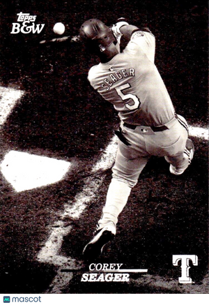 ⚾️ 2024 Topps Black & White Baseball #28 Corey Seager - Rangers