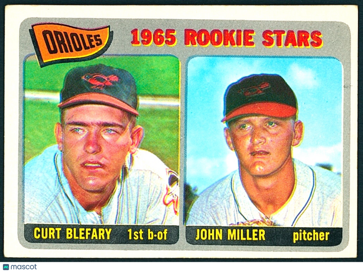 ⚾️ 1965 Topps - 1965 Rookie Stars Curt Blefary, John Miller #49 (RC) VGEX
