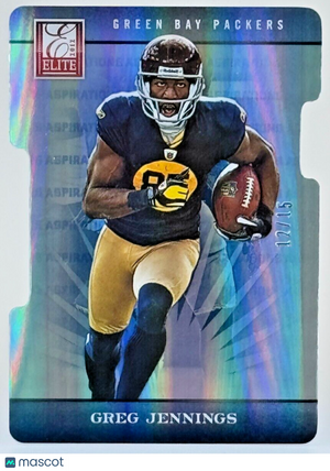 2012 Panini Elite Aspirations Die-Cut Refractor (12/15) Greg Jennings #40