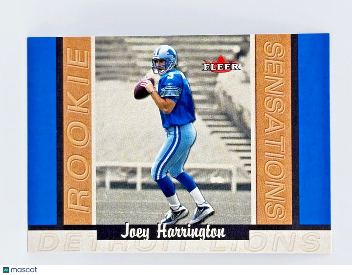 2002 Fleer Rookie Sensations #3 RS (RC) Joey Harrington - Lions /1250