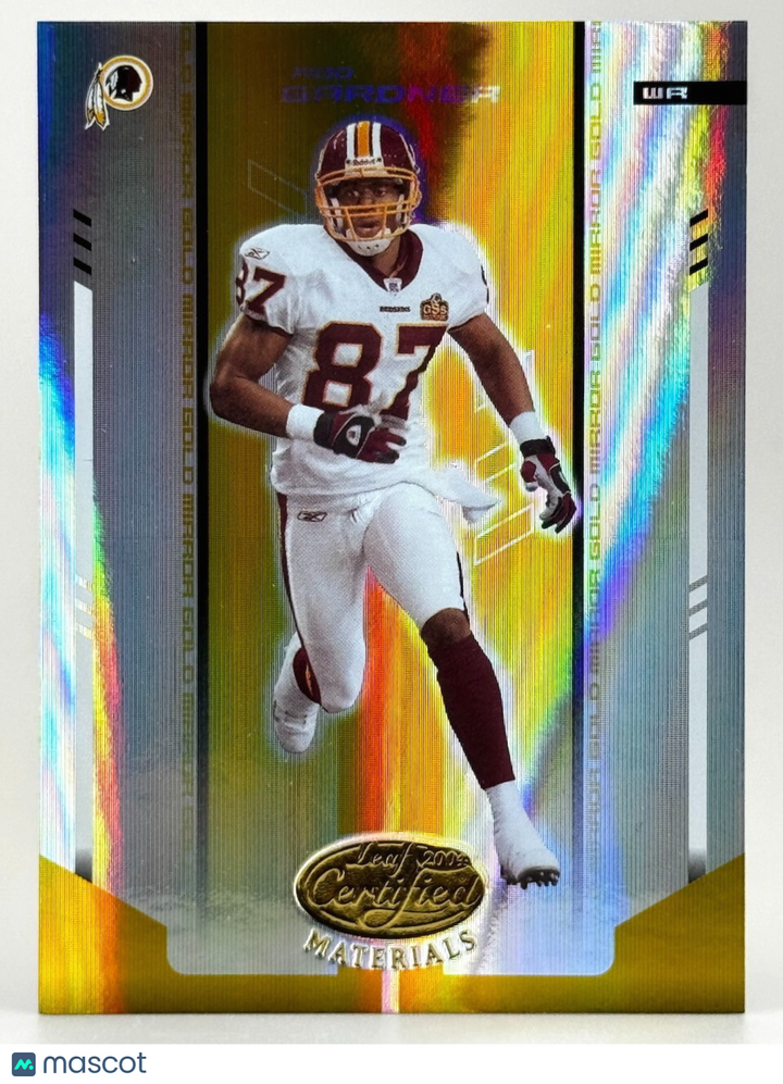 2004 Leaf Certified Materials - Rod Gardner #125 Mirror Gold (16/25)