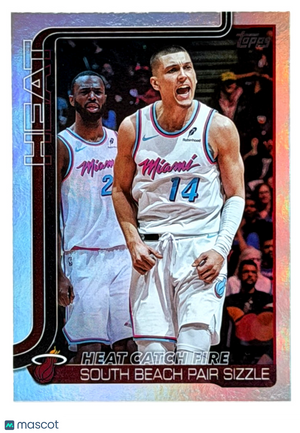 2025-26 Topps Basketball #284 Rainbow Foilboard - Miami Heat
