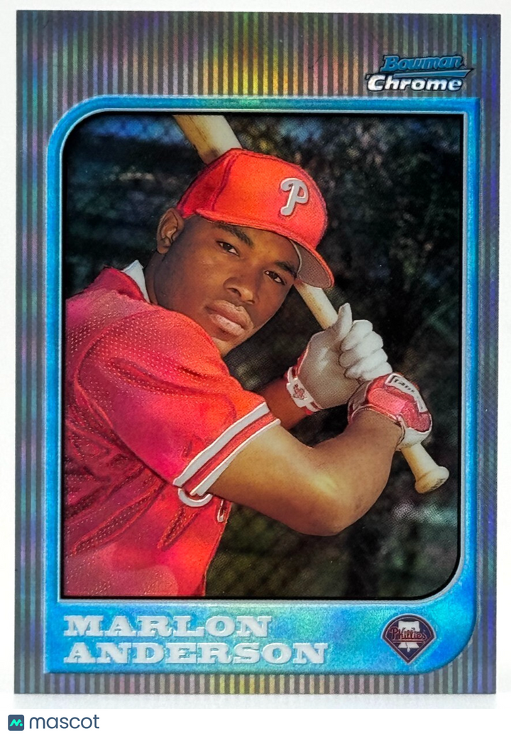 ⚾️ 1997 Bowman Chrome - Refractor #210 Marlon Anderson (RC) Phillies