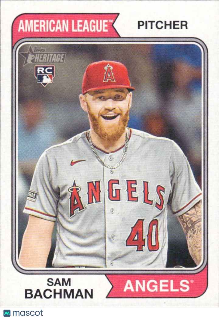 2023 Topps Heritage High Number - #704 Sam Bachman (RC) ROOKIE