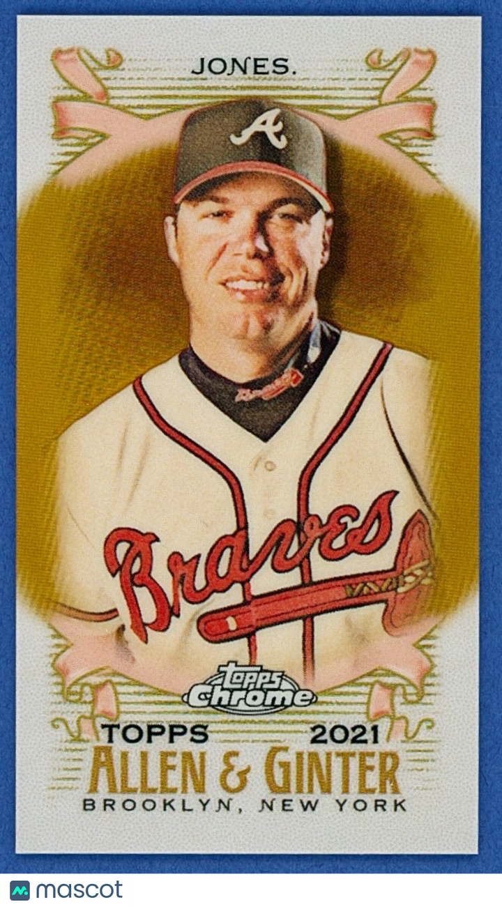 2021 Topps Allen & Ginter Chipper Jones (HOF) Mini GOLD SP (18/50)