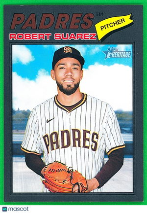 2026 Topps Heritage #174 Dark Gray Border - Robert Suarez - Padres