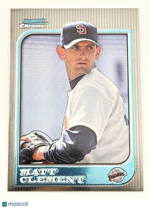 1997 Bowman Chrome Silver Foil Baseball Matt Clement #190 XRC - Padres