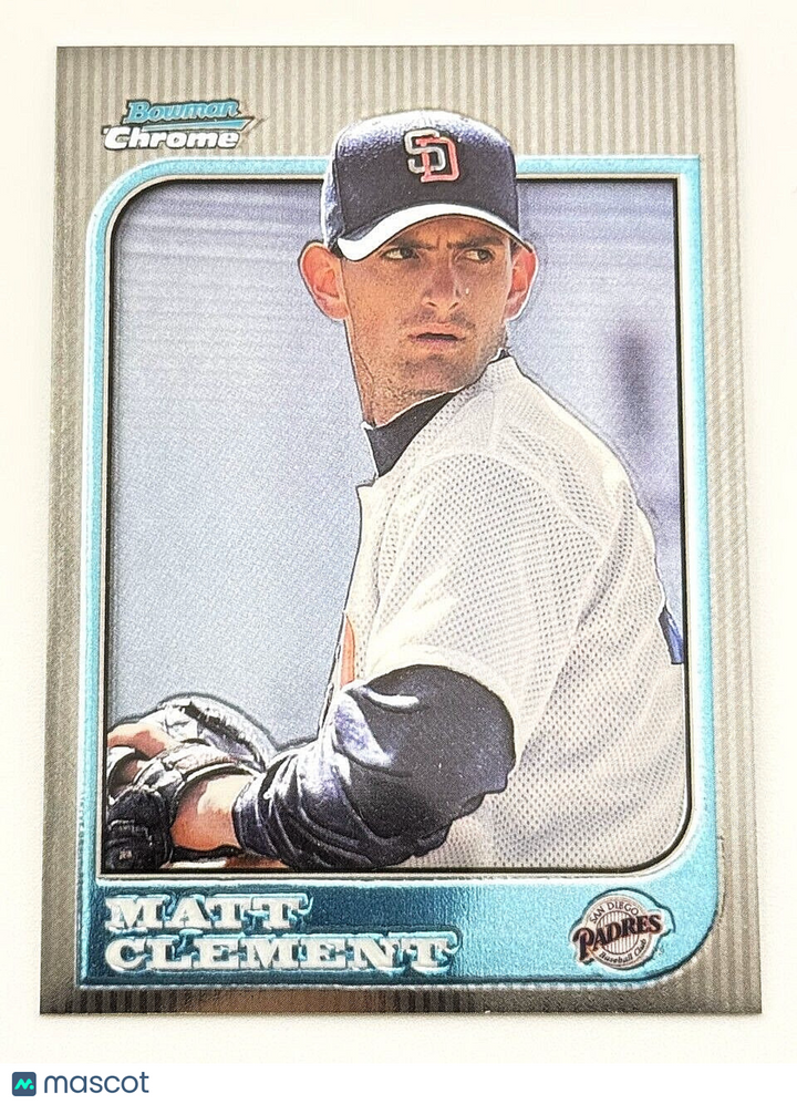 1997 Bowman Chrome Silver Foil Baseball Matt Clement #190 XRC - Padres