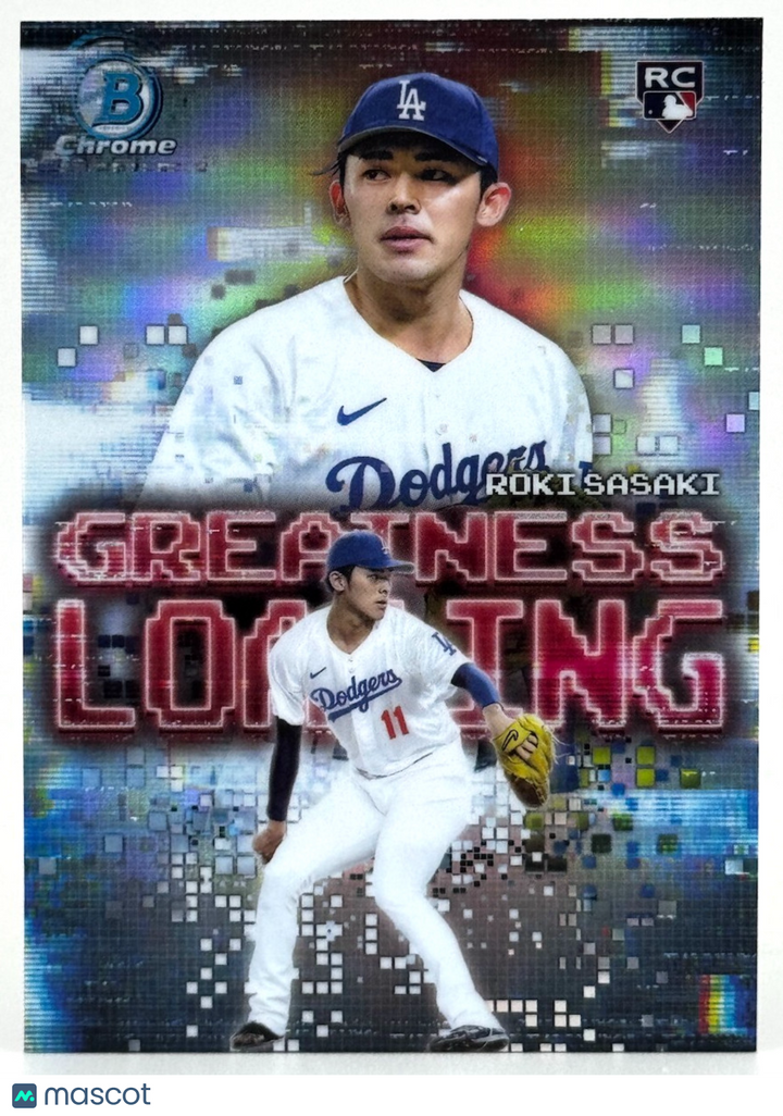 2025 Bowman #GL-23 Greatness Loading Refractor - Roki Sasaki (RC) Dodgers