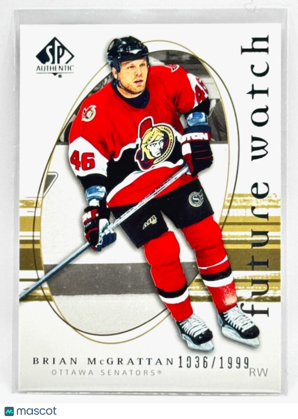 2005-06 UD SP Authentic - Future Watch #236 Brian McGrattan (1036/1999) (RC)