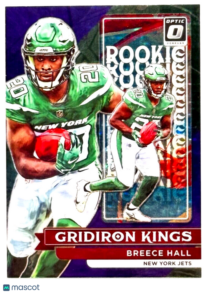 2022 Donruss Optic Rookie Gridiron Kings Purple 17/25 #RGK-11 Breece Hall (RC)