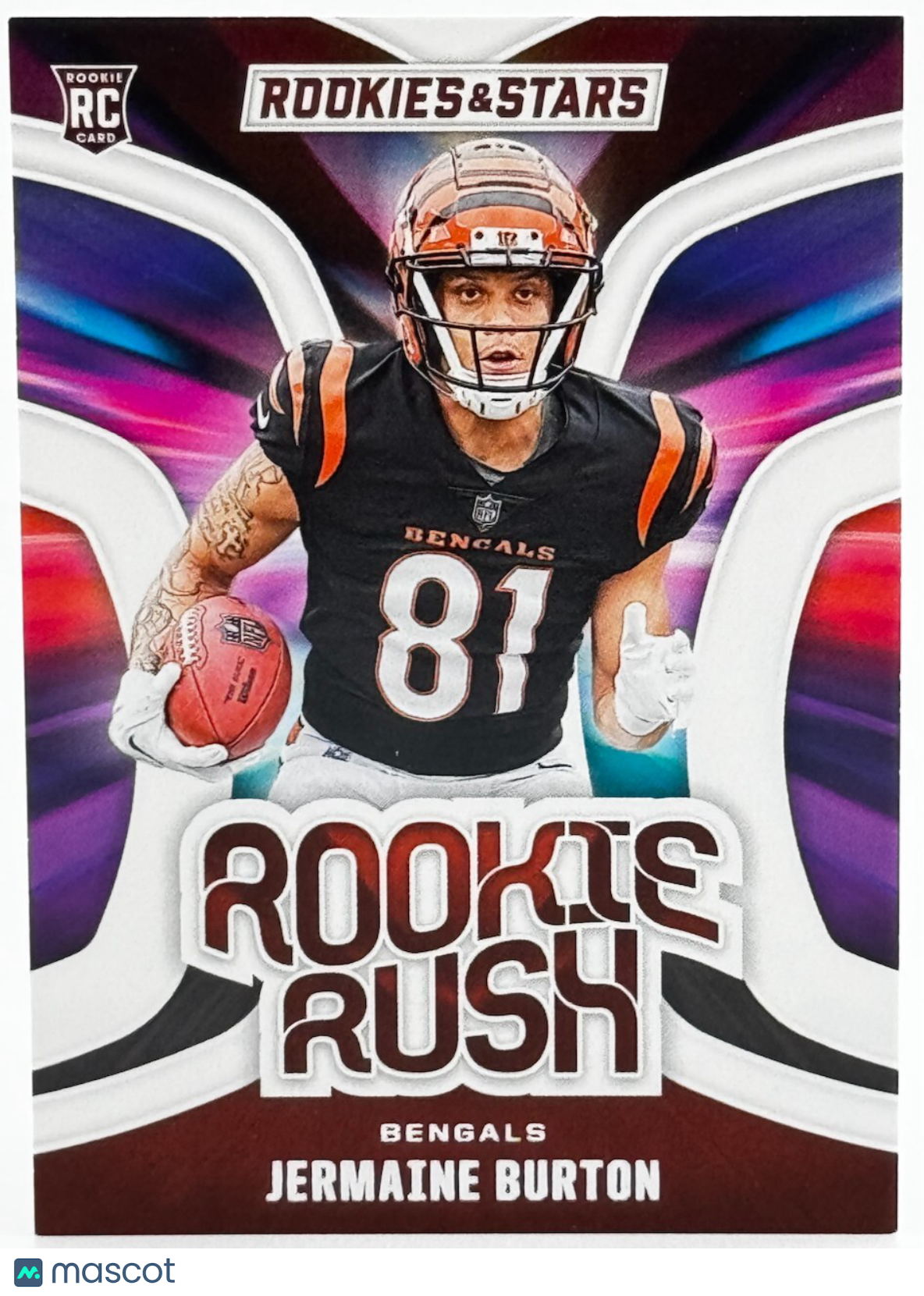 🏈 2024 Panini Rookies & Stars #RR-JBN Rookie Rush Jermaine Burton (RC) Bengals