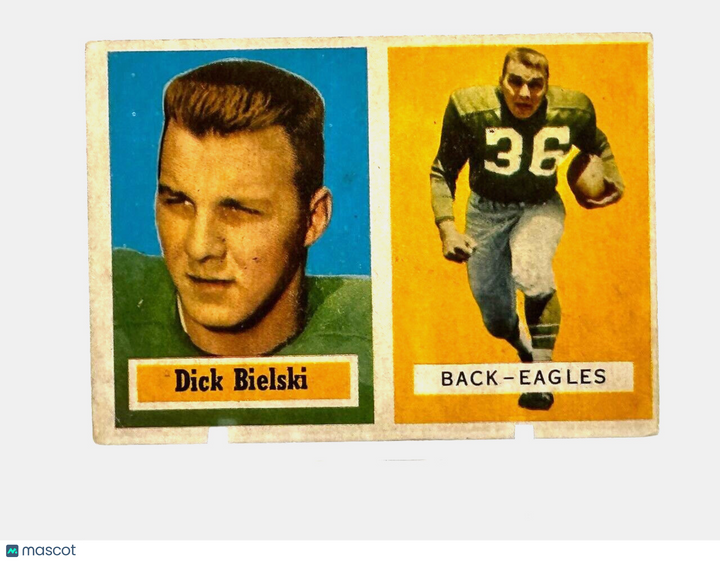 1957 Topps - #13 Dick Bielski - Eagles, Colts, Redskins - PRO BOWLER - FR/GD