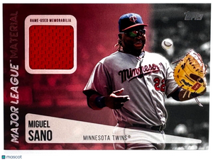 2019 Topps - Major League Material Relics Game-Used #MLM-MS Miguel Sano - Twins