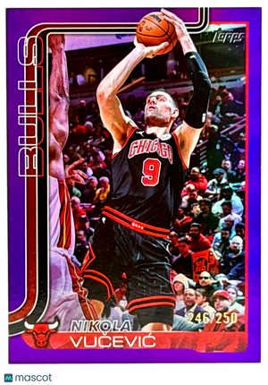 2025-26 Topps Basketball #36 Purple Rainbow (245/250) Nikola Vucevic 1:69 packs
