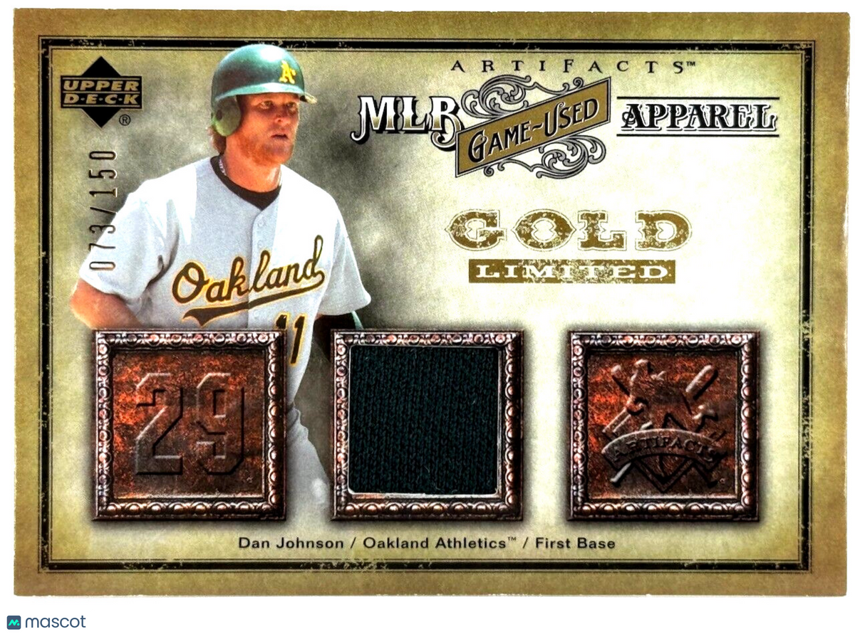 2006 Upper Deck Artifacts #MLBDA Gold Limited MLB Game-Used (73/150) Dan Johnson
