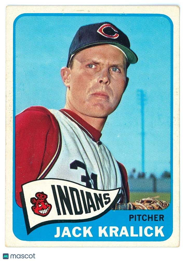 ⚾️ 1965 Topps #535 High Number SP - Jack Kralick - Indians - EX+