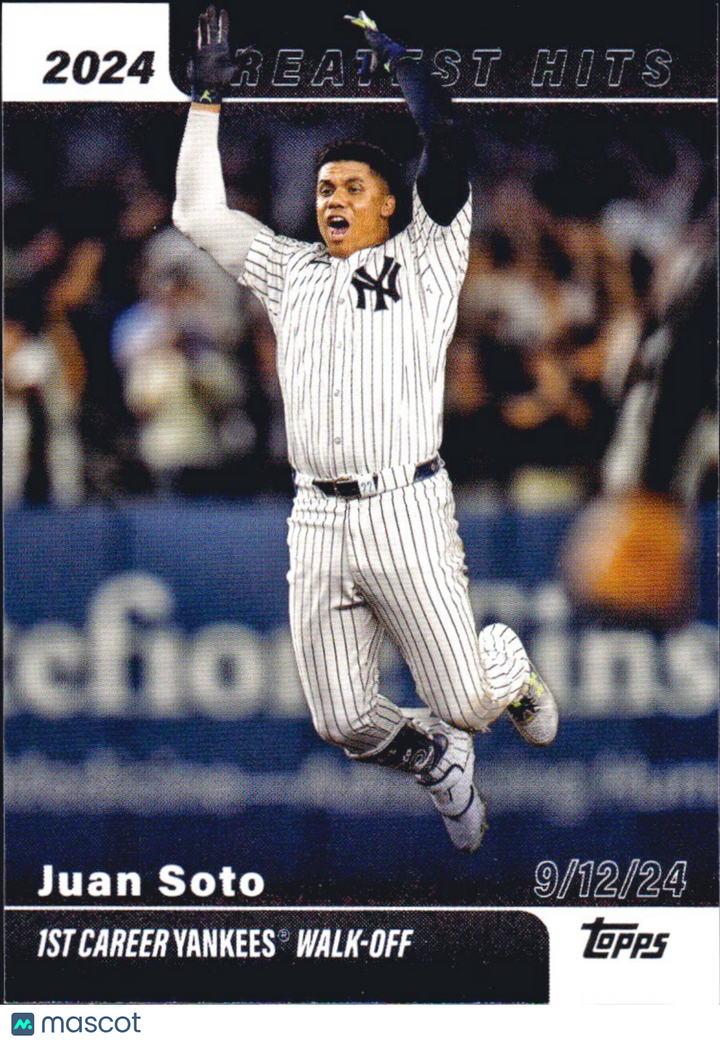 ⚾️ 2025 Topps Series 1 #GH-15 2024 Greatest Hits - Juan Soto - Yankees