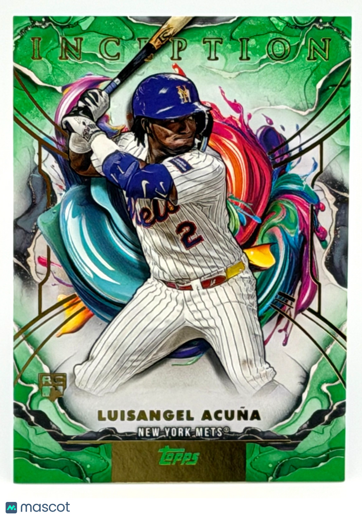 2025 Topps Inception #62 Luisangel Acuna (RC) Rookie - Green Parallel