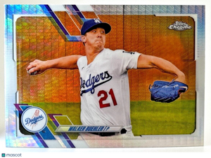 2021 Topps Chrome Prism Refractor - #157 Walker Buehler - Dodgers