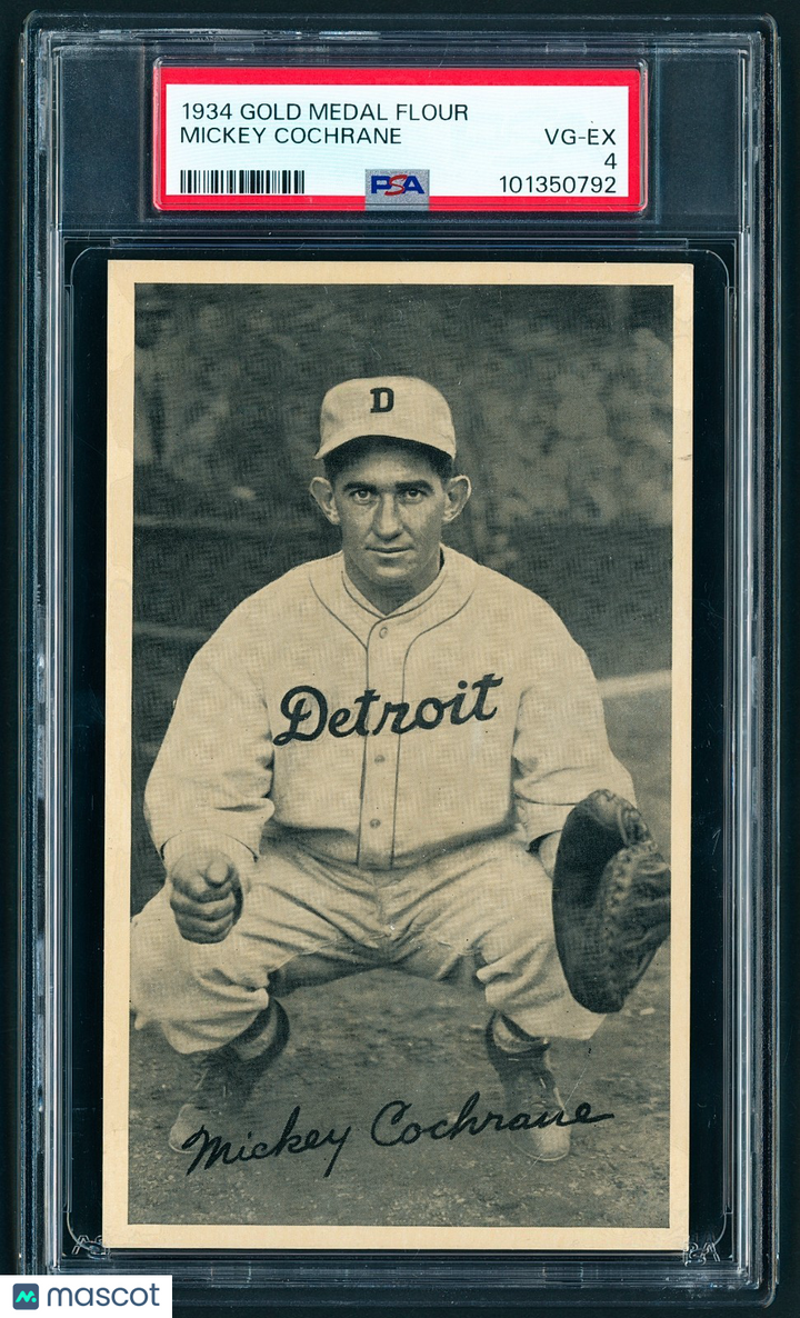 1934 R313A Gold Medal Flour - Mickey Cochrane HOF - PSA 4 Scarce
