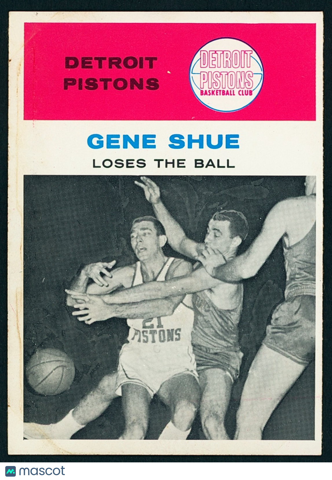 1961-62 Fleer SET-BREAK #64 Gene Shue - In Action - EX