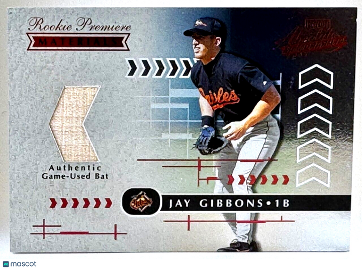 2001 Absolute Memorabilia Rookie Premiere Materials (683/700) Jay Gibbons (RC)