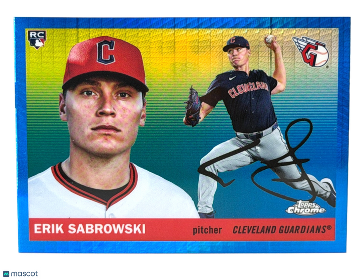 2025 Topps Chrome Platinum Anniversary #259 Erik Sabrowski RC Rookie Blue Prism