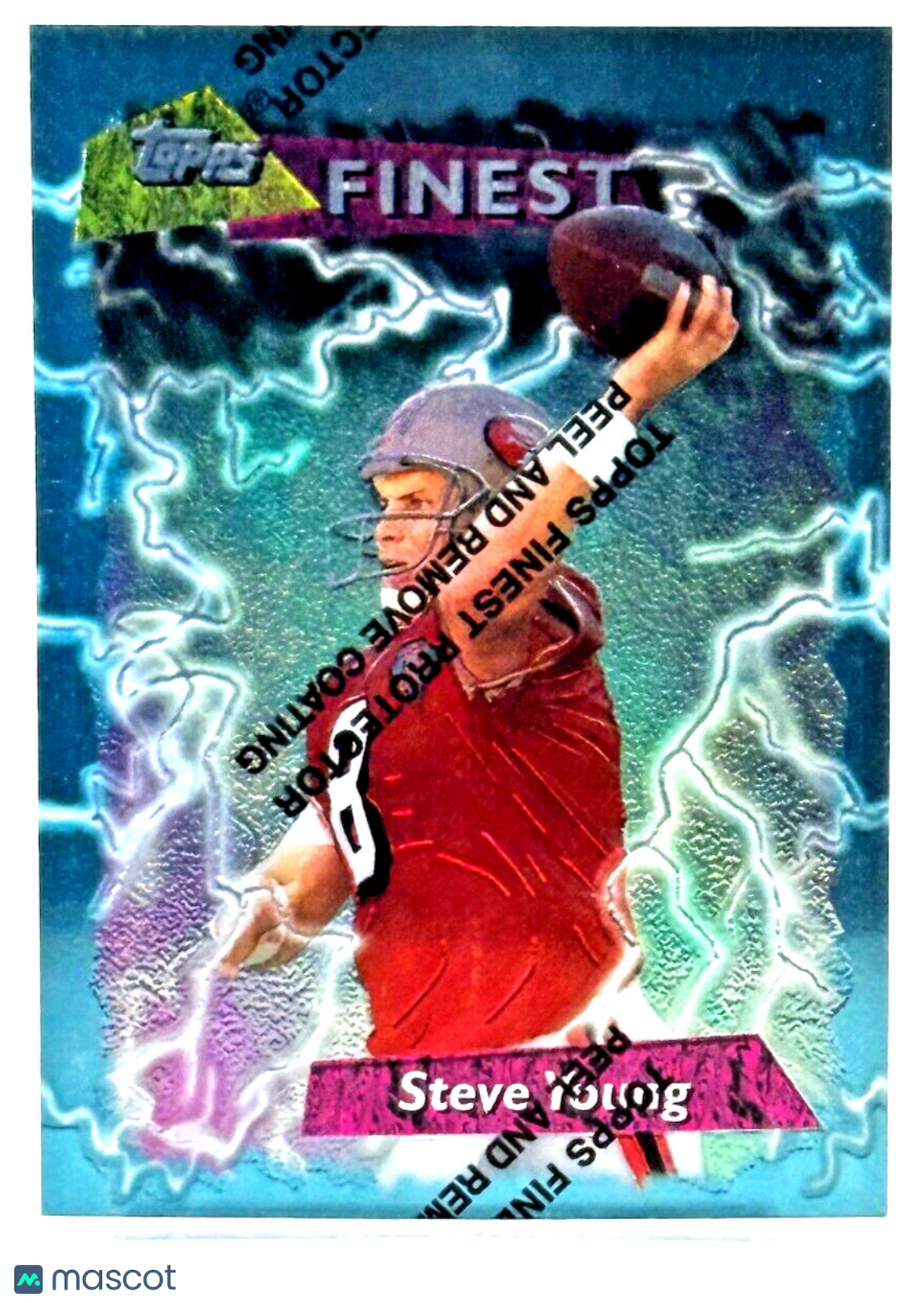 1995 Topps Finest - Blue Foil #200 Steve Young (HOF)