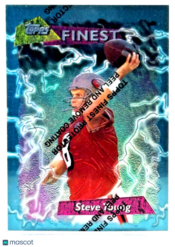 1995 Topps Finest - Blue Foil #200 Steve Young (HOF)