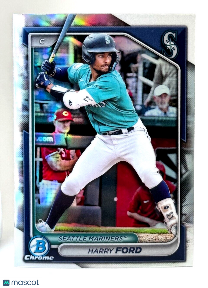 ⚾️ 2024 Bowman Draft Chrome REFRACTOR #BDC-25 - Harry Ford - Mariners ⚾️