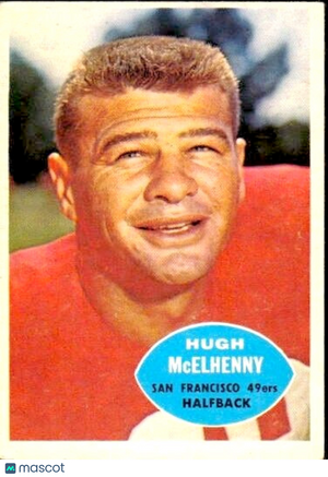 1960 Topps - #116 Hugh McElhenny (HOF) - 49ers - EX/EX+