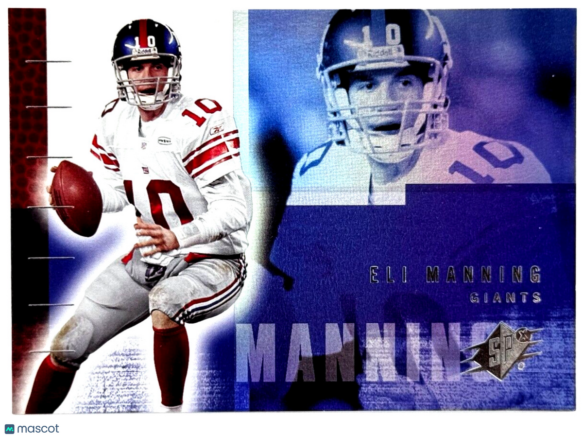 2006 Upper Deck SPX Eli Manning #58 Holo Football Card New York Giants
