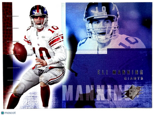 2006 Upper Deck SPX Eli Manning #58 Holo Football Card New York Giants