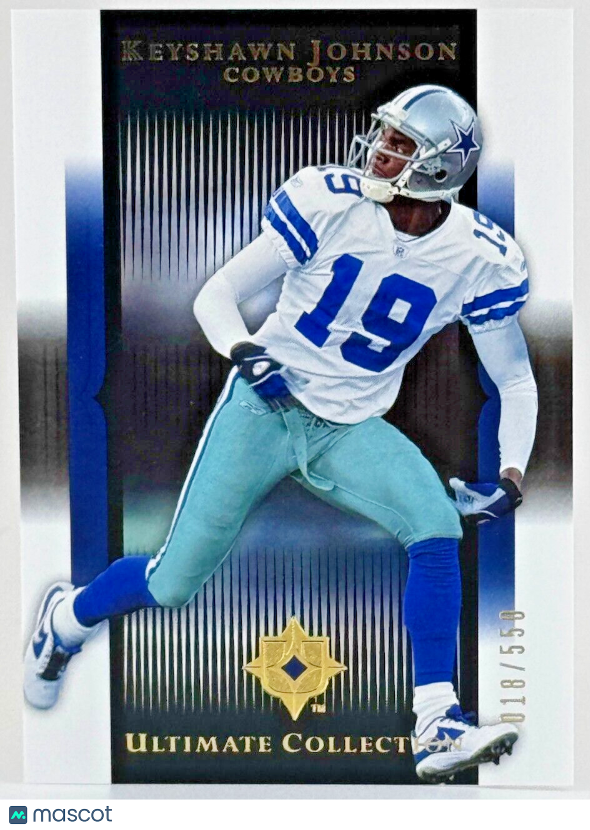 2005 Ultimate Collection - #25 Keyshawn Johnson (HOF) (18/550) Mint