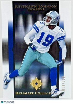 2005 Ultimate Collection - #25 Keyshawn Johnson (HOF) (18/550) Mint
