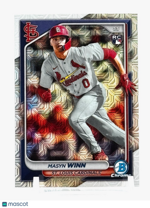 2024 Bowman Chrome Mojo Refractor #2 Masyn Winn (RC) - ROOKIE - Cardinals